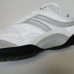 HUGO BOSS Mens 9 EU 42 Whte/Silver Fashion Leather & Suede Sneakers