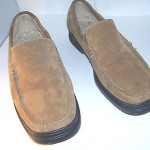 mens 12 M 12M COLE HAAN lined LOAFERS leather SLIP ON SHOES slippers NIKE AIR