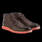 Cole Haan Lunargrand Chukka Men Shoes Leather Boots Chestnut Carotene Nike Brown