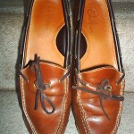 COLE HAAN British Tan/Brown  Leather Mens Slip On Driving Moc Shoes sz 10.5D