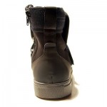 $295 Hugo Boss RED LABEL Black Mens Ankle Boots 8 41 Felt Leather 8.5 41.5 NIB