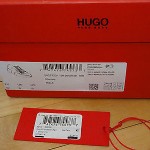 NIB Men’s HUGO BOSS Starros Black Shoes leather sneakers size 9 US, 8 UK, 42 EU