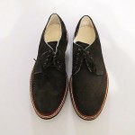 New Men Cole Haan Air Franklin Nike Air Black Suede Leather Lace-Up Shoes/Sz 9M