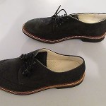 New Men Cole Haan Air Franklin Nike Air Black Suede Leather Lace-Up Shoes/Sz 9M