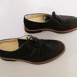 New Men Cole Haan Air Franklin Nike Air Black Suede Leather Lace-Up Shoes/Sz 9M