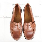Mens Cole Haan Stylish Brown Leather Loafers Shoes Sz. 9.5 M NEW