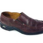 Cole Haan Nike Air Dark Brown Leather Loafer Slip On Comfort Shoes Men 9.5 B
