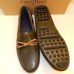 NEW COLE HAAN AIR GRANT FATIGUE LEATHER TIE DRIVING MOCS WITH NIKE AIR- MSRP$148