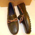 NEW COLE HAAN AIR GRANT FATIGUE LEATHER TIE DRIVING MOCS WITH NIKE AIR- MSRP$148