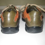 Cole Haan Nike Air Mens Olive & Orange Leather Oxfords Shoes 9.5