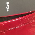 Hugo Boss Drivio Men’s Loafers Mocassins Slip On Patent Leather Shoes Red