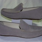Cole Haan Air Somerset Vntian Driving Shoes/Loafers, Opal Grey Suede, 11, New