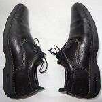 COLE HAAN Nike Air Men’s BLACK Leather Plain Toe Blucher Casual Shoes – Size 11M