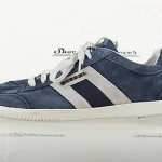 Mens DIESEL casual blue leather fashion sneakers shoes sz. 11 M GREAT!