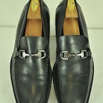Hugo Boss Black Leather Bit Loafers Rubber Soles 10-1/2 Mint