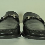 Hugo Boss Black Leather Bit Loafers Rubber Soles 10-1/2 Mint