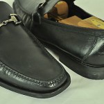 Hugo Boss Black Leather Bit Loafers Rubber Soles 10-1/2 Mint
