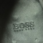 Hugo Boss Black Leather Bit Loafers Rubber Soles 10-1/2 Mint