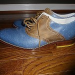 Cole Haan Saddle Shoes Blue Size 9 New!
