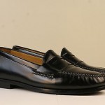 Mens COLE HAAN Penny Loafers Shoe Black Leather Sz 10.5 M