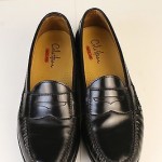 Mens COLE HAAN Penny Loafers Shoe Black Leather Sz 10.5 M