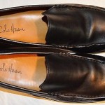 COLE HAAN AIR MENS 13 M BLACK LEATHER LOAFERS MOCCASINS DRIVING SHOES