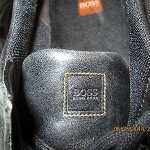 Mens Hugo Boss Fashion Sneaker Black 44 -US- 10/10.5 Leather & Nylon No scuffs!!