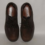 Clarks Mens Brown Leather Oxfords Size 10W….NICE!!!