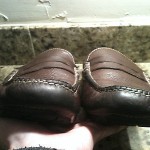 Cole Haan brown pebbled leather driving moccasins men’s 7