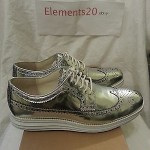 Cole Haan LunarGrand Long Wingtip Limited Edition Silver SZ 9.5M