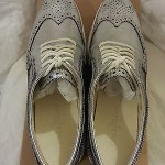 Cole Haan LunarGrand Long Wingtip Limited Edition Silver SZ 9.5M
