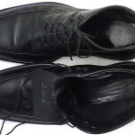 HUGO BOSS Italy Black Leather Lace-up Dress Boots 10 US 11