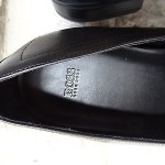 SHARP HUGO BOSS ITALIAN MEN SHOES 12 M BLACK LEATHER LOAFERS SLIP ONS