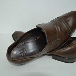 COMFORTABLE  HUGO BOSS BROWN GENUINE LEATHER MEN SHOES SIZE 8 / 41 M