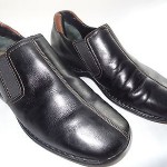 COLE HAAN Men’s BLACK Leather Center-Split Casual Comfort Loafer Shoes – Sz 11W