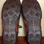 DIESEL Mens Shoes 11 Brown LEATHER Brown Almaty Lace Up Sneakers FREE SHIPPING