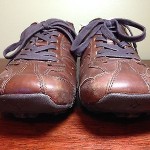 DIESEL Mens Shoes 11 Brown LEATHER Brown Almaty Lace Up Sneakers FREE SHIPPING