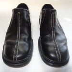 COLE HAAN Nike Air Men’s BLACK Leather Center Split Loafer Shoes – Size 8.5M