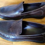 MEN’S DARK BROWN COLE HAAN LEATHER LOAFER STYPE SHOES SIZE 11.5 M