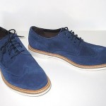 New Cole Haan Foley Wing OX II Blue Suede Leather Lace Up Casual Shoes Size 10 M