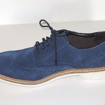 New Cole Haan Foley Wing OX II Blue Suede Leather Lace Up Casual Shoes Size 10 M