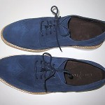 New Cole Haan Foley Wing OX II Blue Suede Leather Lace Up Casual Shoes Size 10 M