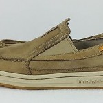Men’s Timberland Loafers Size 6.5 Tan Leather Slip On Shoes