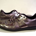 Men EUR 43 US 10 HUGO BOSS Metallic Silver Bronze Fashion Sneaker Oxford Shoe