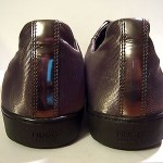 Men EUR 43 US 10 HUGO BOSS Metallic Silver Bronze Fashion Sneaker Oxford Shoe
