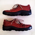 Diesel Men’s Leather Fashion Sneakers Size 9 Medium (D,M) Solid Burgundy Red