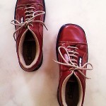 Diesel Men’s Leather Fashion Sneakers Size 9 Medium (D,M) Solid Burgundy Red