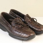 Cole Haan country crocodile loafers Sz 9 M