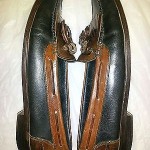 Cole Haan Duel Tone Black Brown Tassel Moc Toe Slip On Mens Loafer 13 D