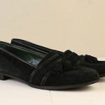 Cole Haan Bragano  Black Suede Tassels  Loafers Sz 10 N